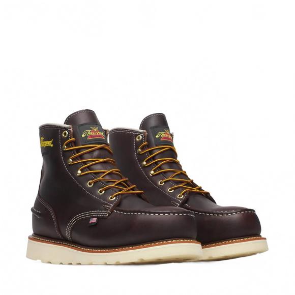 NEW THOROGOOD men's fortified 6" moc toe wp steel toe in briar pit stop - Picture 1 of 6